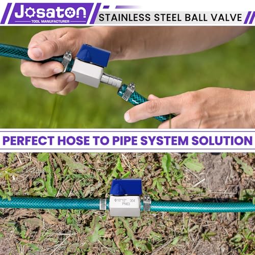 2Pack 3/8" Hose ID Barb Mini Ball Valve with Clamps Kit - style: 2PCS-3/8" Barb Ball Valve