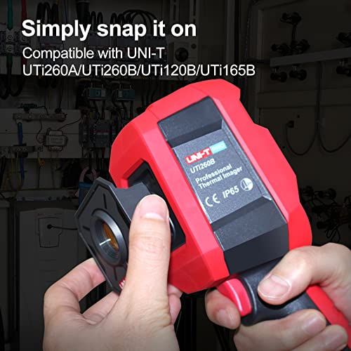 UNI-T UTi260B Thermal Camera with Macro Lens, Infrared Cameras Thermal Imaging Camera 256x192 IR Resolution Thermal Imager 49152Pixels 7 Palettes 25 Hz Refresh Rate, IP65 2-Meter Drop, 2.8" LCD - size: UTi260BZ002