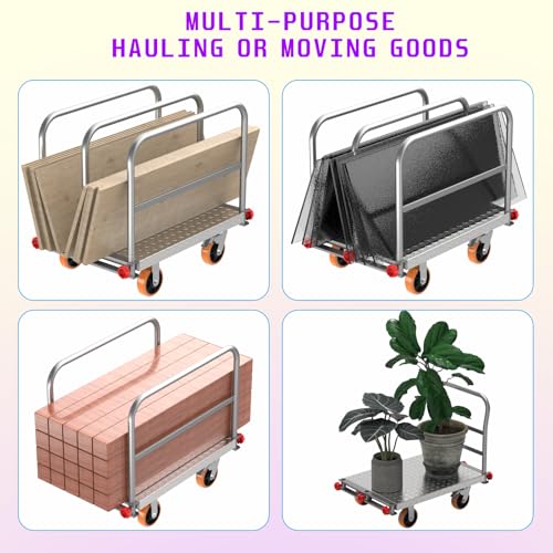 40"x24" Drywall Cart & Lumber Panel Truck, 3000 lbs