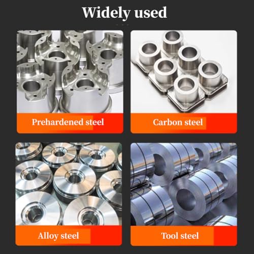 4PCS 3/8'' Carbide Square End Mill Bits Set, Milling Bits Cutter 3/8 Carbide End Mills for Alloy Steels/Hardened Steels, HRC 45 Deg Single End 4 Flute AlTiN Coating (4PCS 3/8in) - size: 4PCS 3/8in