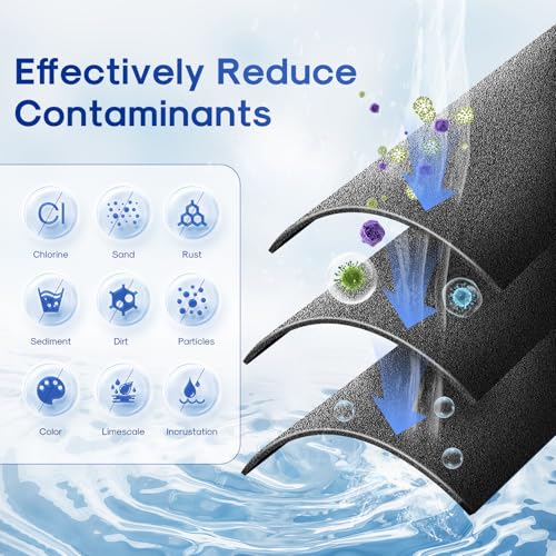 ICEPURE 1 Micron 2.5" x 10" Whole House CTO Carbon Sediment Water Filter Cartridge Compatible with DuPont WFPFC8002, WFPFC9001, SCWH-5, WHCF-WHWC, WHCF-WHWC, FXWTC, CBC-10, RO Unit, Pack of 2 - size: 2 Count (Pack of 1), style: Activated Carbon