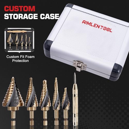 Hex Shank Cobalt Step Drill Bit Set - size: M35 Cobalt Hex Shank