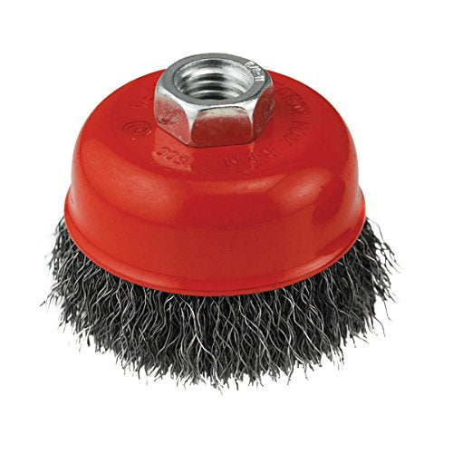 IVY Classic 39042 4-Inch x 5/8-Inch-11 Arbor, Carbon Steel Crimped Wire Cup Brush - 0.012-Inch Coarse, 1/Card - size: 4" Crimped Coarse