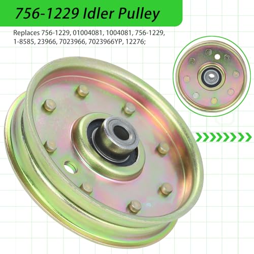 2 Pack 756-1229 Idler Pulley for Cub Cadet 50" RZT 50 RZT 42 Deck - color: A14 2x756-1229