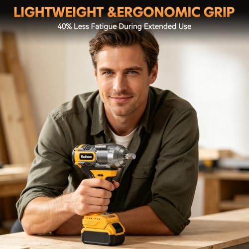 Impact Wrench Compatible with DeWalt Battery -1107Ft-lbs(1500N.m)