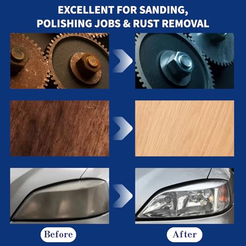 114Pcs Sanding Discs Set, 2 Inch Die Grinder Sanding Disc for Drill Die Grinder Accessories with 1/4 inch Holder for Grind Polish Burr Finish Rust Paint Removal - style: Style 6