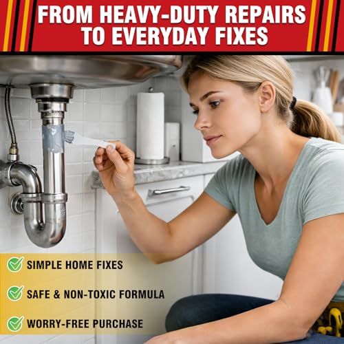 Metal Glue, 2-Part Metal Repair Epoxy for Steel, Iron and Aluminum, 56g
