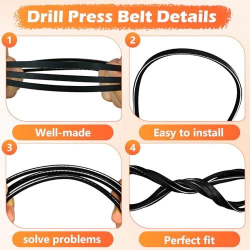 New Replacement Belt Drill Press w/ 45 inch 3/16 top Width V-Belt