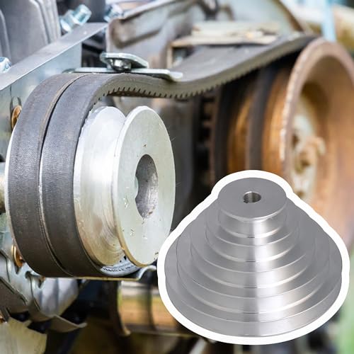 5 Stepped Pulley 14mm Bore | Aluminum Cone Pulley | 5mm Keywayed - size: 14MM BORE