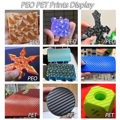 for Creality Hi Combo Build Plate 265x280mm,Double Sided Textured PEO PET Spring Steel Sheet Flexible Print hot Bed Removable Surface 3D Printer Platform for Creality Hi 3D Printer