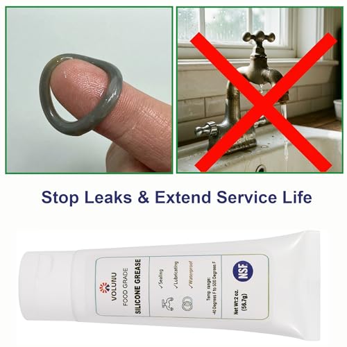 2oz Food Grade Silicone Grease for Plumbers, Valves & O-Rings - size: 1 Pack (2oz)