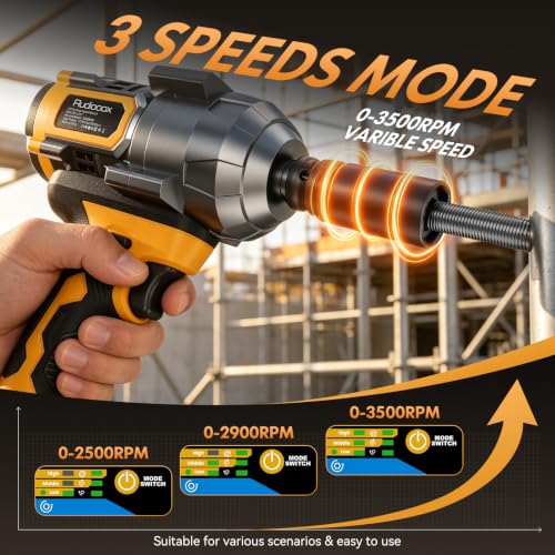 Impact Wrench Compatible with DeWalt Battery -1107Ft-lbs(1500N.m)