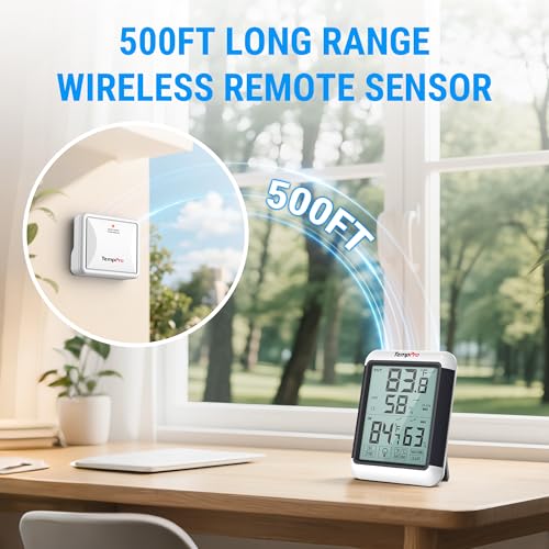 TempPro TempAir Indoor Outdoor Thermometer Digital Wireless Hygrometer - size: In-Outdoor