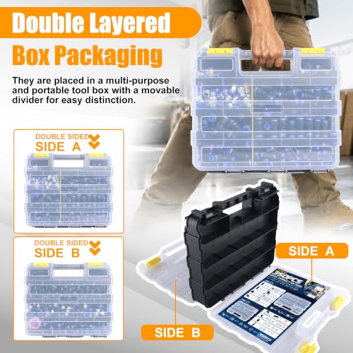 350 PCS Pneumatic Quick Connect Air Hose Fitting Kit