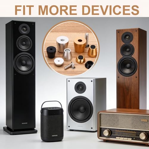 MECCANIXITY 4pcs Speaker Isolation Pad Feet 15x7mm Shockproof Gold - color: Gold, size: 15x7mm