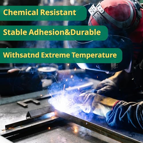 CHUANGSEED Heat Resistance Tape for Resin Molds, Powder Coating, Circuit Borads, Adhesive Residue-Free High Temp Masking Tape Epoxy Release -3inches x 66m(216FT) - size: 3'' x 216ft