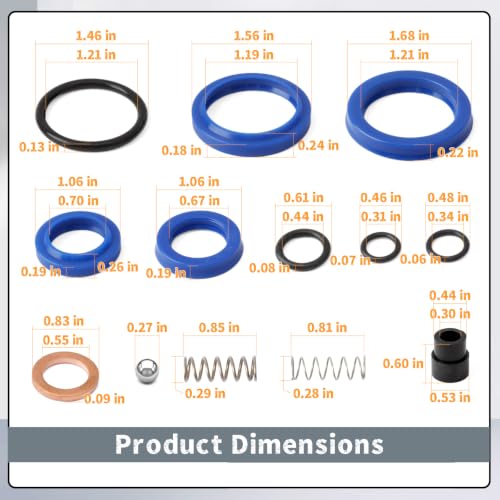 270158 13Pcs Hydraulic Seal Kit Replacement for Wesco Pallet Jack
