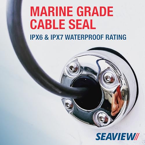 Round Cable Gland | Marine Grade Waterproof Cable Seal - color: Black Plastic, size: Small - 13.5mm/0.54"