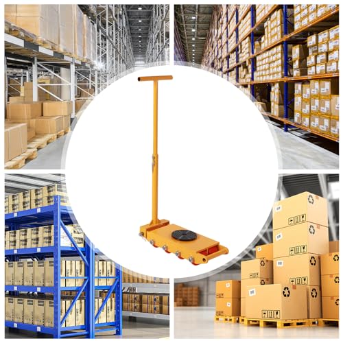 Machinery Mover,8/12/15T Machinery Skate Dolly Rollers, 33000lbs Machinery Moving Skate, Machinery Mover Skate, Heavy Duty Machine Dolly Skate for Heavy Duty Industrial Moving Equipment (12T/26400lbs) - size: 12T/26400lbs