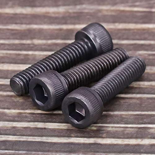 3/8-16 x 1 Socket Head Cap Screws Bolts, 12.9 Grade Alloy Steel, Black Oxide Finish, Allen Hex Drive, Full Thread, 10 PCS - size: 3/8-16 x 1"