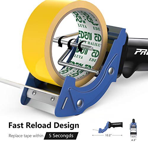 Fast Reload 2 Inch Tape Gun Dispenser Packing Packaging Sealing Cutter Blue