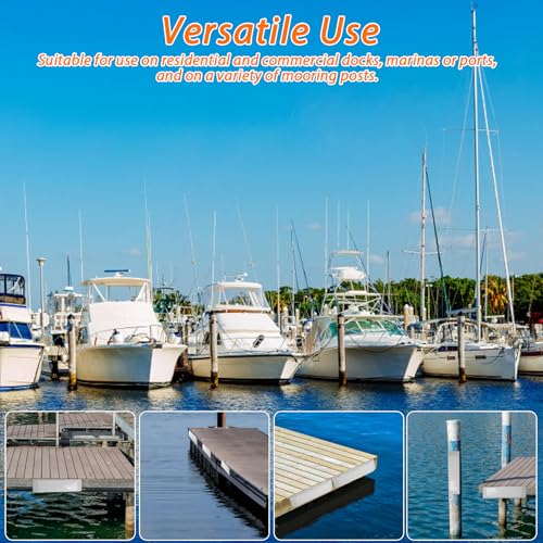 Boat Dock Fender with Screws,PVC Marine for Boat Dock Vertical Pole Post or Corner Dock(24 inch,38 inch,48 inch,72 inch,31.5 inch) - style: White 24in 4Pack