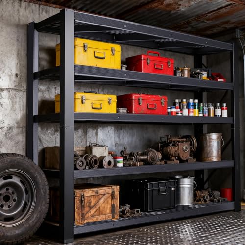 Storage Shelves Heavy Duty, Metal Shelving, 3050 LBS, 84" H - size: 24" D x 55" W x 84" H(Wire Mesh)