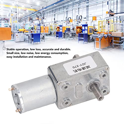 DC 12V Gear Motor, Gear Motor with 12mm Double Shaft Self Locking Reversible High Torsion Speed Reduction, for Remote Controlled Curtains, for BBQ Grills (3RPM) - style: 3RPM