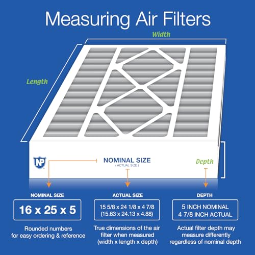 Nordic Pure 16x25x5 Pleated MERV 8 Plus Carbon Air Filter 1 Pack - style: MERV 8 P + Carbon