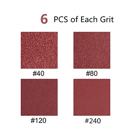 4 x 21-Inch Sanding Belts for Belt Sander 4x21, 40 80 120 240 Grit, 24 PCS - size: 4x21 inch