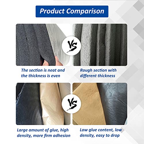 Car Heat Sound Deadening Insulation Mat, - 394 Mil 6.5 Sqft Automobile Sound Deadening & Heat Insulation Material for Auto Hood Engine Roof Door and Trunk,40 Inch x 24 Inch, Aluminum Foil Finish - style: 40 x24Inch-6.5Sqft