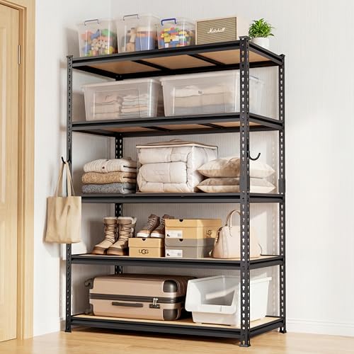 DYNALOAD 2000 lbs Heavy Duty Garage Shelving, 5-Tier, 48" W x 24" D x 72" H - color: 2000lbs, size: 48"W x 24"D x 72"H