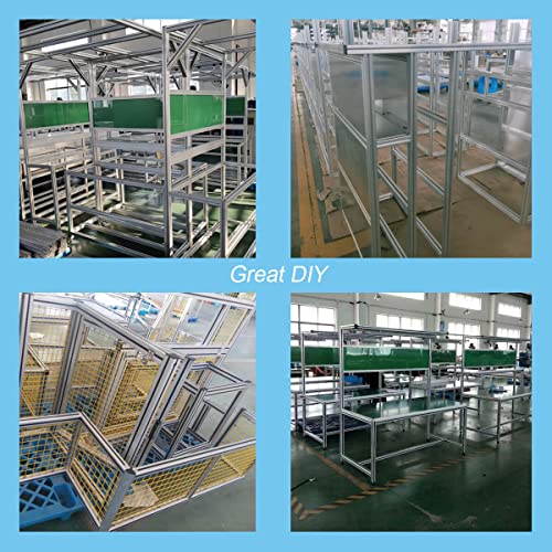 4Set 3030 Corner Bracket 5 Hole T Shape Joint Plates Set for 3030 Aluminum Extrusion AccessoriesSilver(T) - style: 4Set T Shape Silver