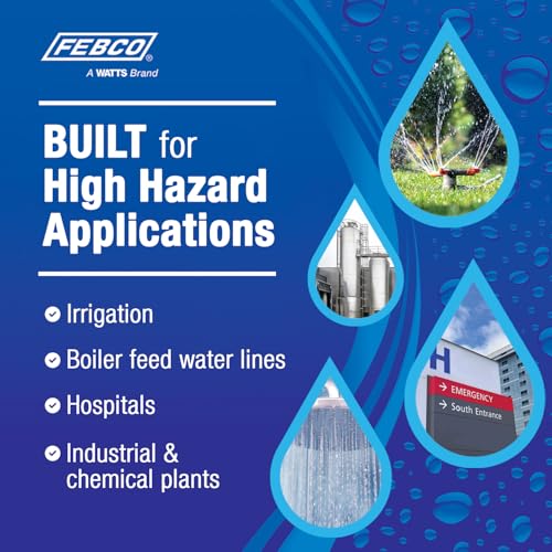 Febco 825Y Bronze RPZ Backflow Preventer with SentryPlus Sensor, 3/4" - size: 3/4 Inch, style: With Flood Sensor