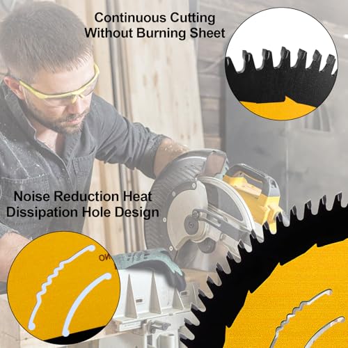 12in 100T Fine Finish Blade Compatible with DEWALT Miter Saw - style: 12IN,100T