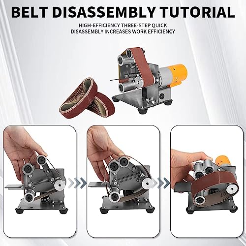 Mini Belt Sander Electric Knife Sharpener Polishing Grinding Tool