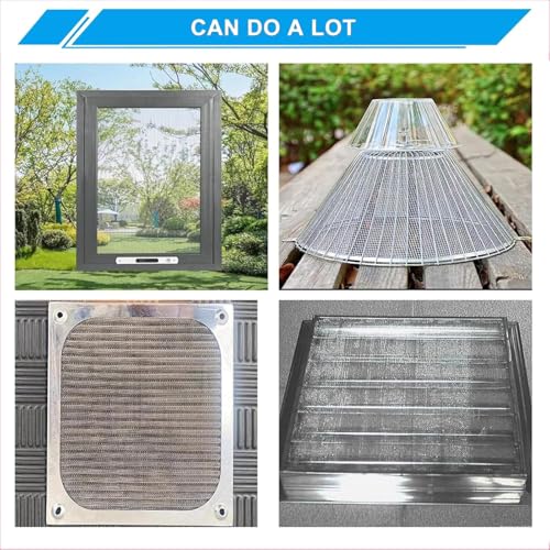 10 Mesh Stainless Steel Wire Mesh Screen 304, 15.7"x 147", 2mm Hole - size: 15.7"x147"(40x375cm), style: 10Mesh x 0.45mm