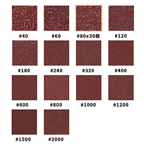 SPEEDWOX 30 Pcs Hook and Loop Triangle Sandpaper 80 Grit 80mm 3-1/8 Inches for Oscillating Multi Tool Detail Sander Sanding Discs Triangle Sanding Pads - style: 80 Grit