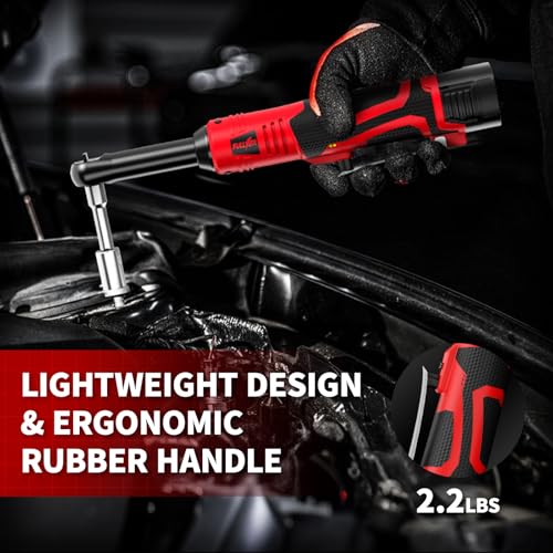 FULLYEA Cordless Electric Ratchet Wrench Set,45Ft-lbs,550 RPM Power Ratchet