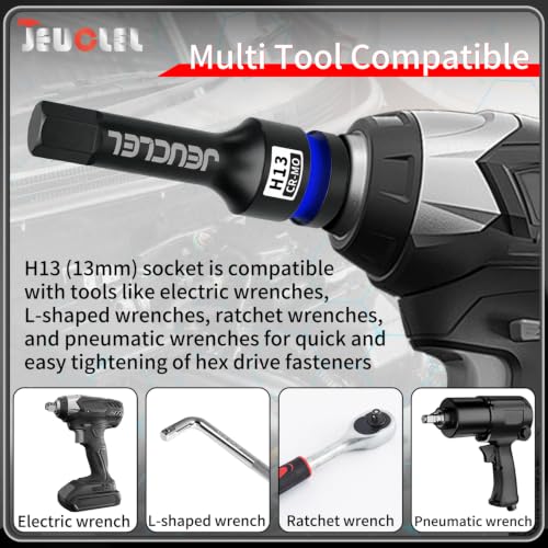 13mm Hex Impact Bit Socket, H13 1/2" Drive Allen Socket, Cr-Mo - size: 1PC | H13 13MM