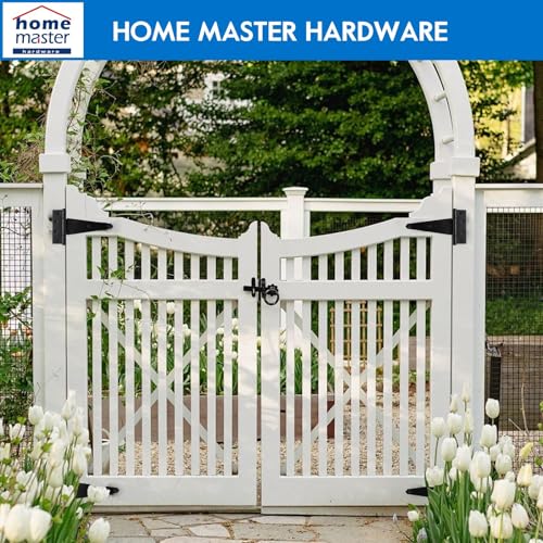 HOME MASTER HARDWARE 8" Heavy Duty Gate Hinges, 6 Pack T Strap Hinges - size: 8 in-6 Pack