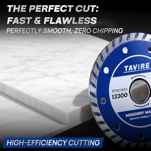4-1/2 Inch Diamond Saw Blades for Angle Grinder, Tile Cutting Wheel 3Pcs - color: Silver Blue