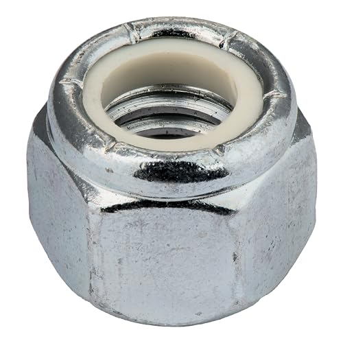 3/8"-16 (100 Pack) Nylock Hex Nuts, Grade 2, Nylon Insert Locknut by Makers Bolt - size: 3/8"-16 (100 pack)
