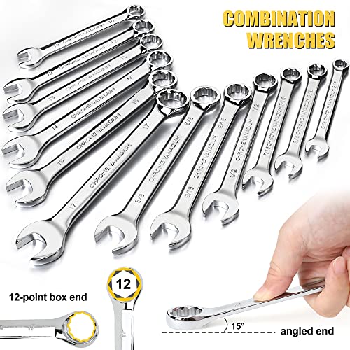 TOPLINE 467-Piece Household Home Tool Kit with Bag, Tool Set for Mechanics