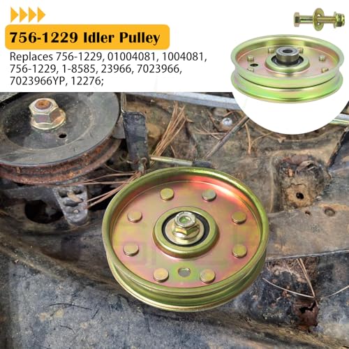 756-1229 Idler Pulley for Cub Cadet Z Force 44, 48, 50, 60 Mowers - color: L12 1x756-3005
