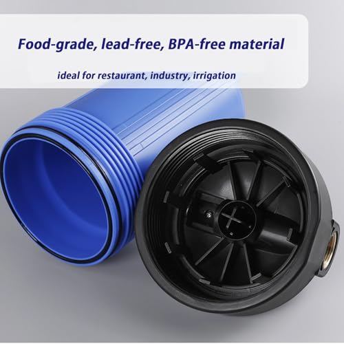 Whole House Water Filter Housing, 10"x4.5" Water Filtration Housing, Sediment Filter System for Well Water with 1" NPT Port, Pressure Release Button