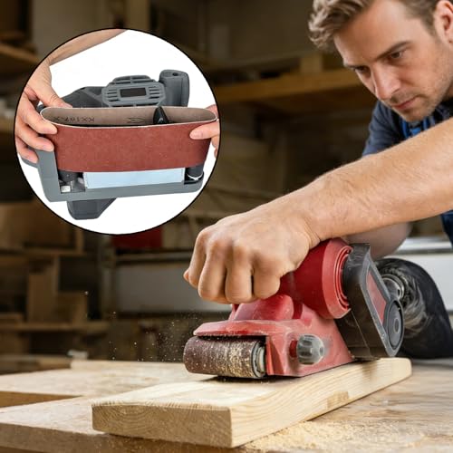 Sanding Belts 8 Pack Aluminum Oxide Belt Sander, 80 120 150 240 Grit Assortment 2 Each, Woodworking Polishing, 3x21 Inch