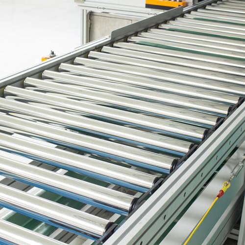 PATIKIL Conveyor Roller 3" Diameter 16" Length, 2 Pack Stainless Steel Transmission Replacement Part Galvanized End, Silver - size: 3"x16"
