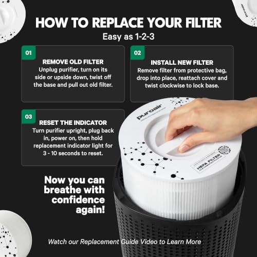 PuroAir 240 Replacement Filter - Genuine 240 Filter Replacement (2PK) - size: 2 Pack
