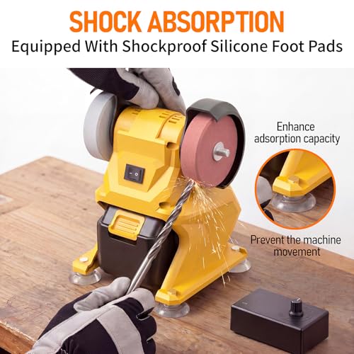 Mini Bench Grinder Compatible with Dewalt 20V Battery(No Battery)